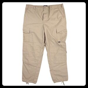 Tru-Spec BDU Cargo Pants Mens 44x34 Khaki Poly Cotton Ripstop Tactical Utility
